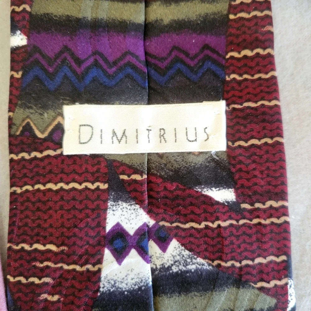 Mens‎ Necktie Lot of 10 Tommy Hilfiger Van Heusen Arrow Silk Geometric Paisley